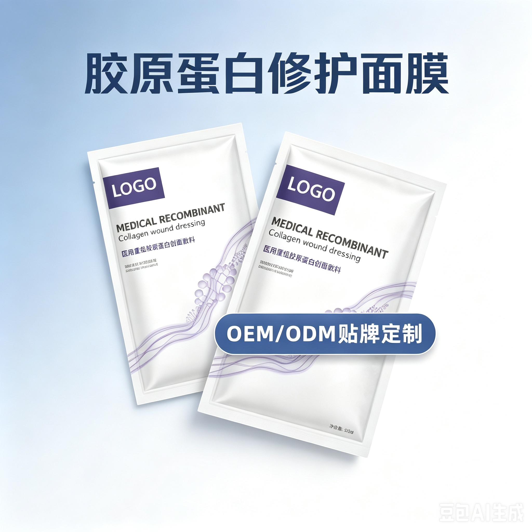 胶原蛋白维护面膜 起订量5000片